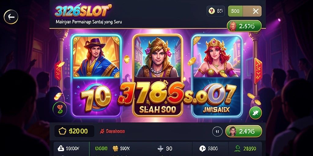 Tampilan permainan slot yang menarik dan seru di 3126SLOT.