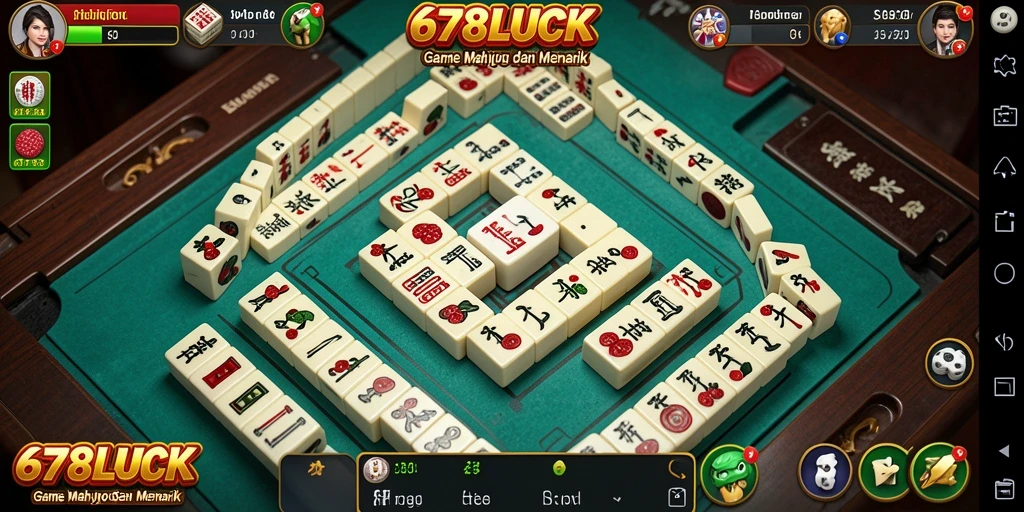 Tangkapan layar gameplay <strong>678LUCK</strong> menunjukkan suasana permainan Mahjong yang menarik.