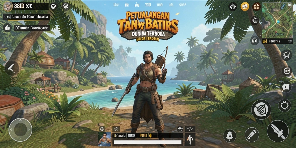 Screenshot gameplay <strong>88ID</strong> menampilkan dunia terbuka yang menakjubkan dan petualangan seru.