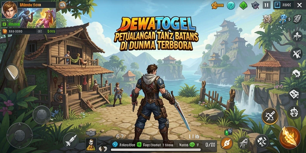 Tampilan gameplay menarik di dunia terbuka DEWATOGEL.