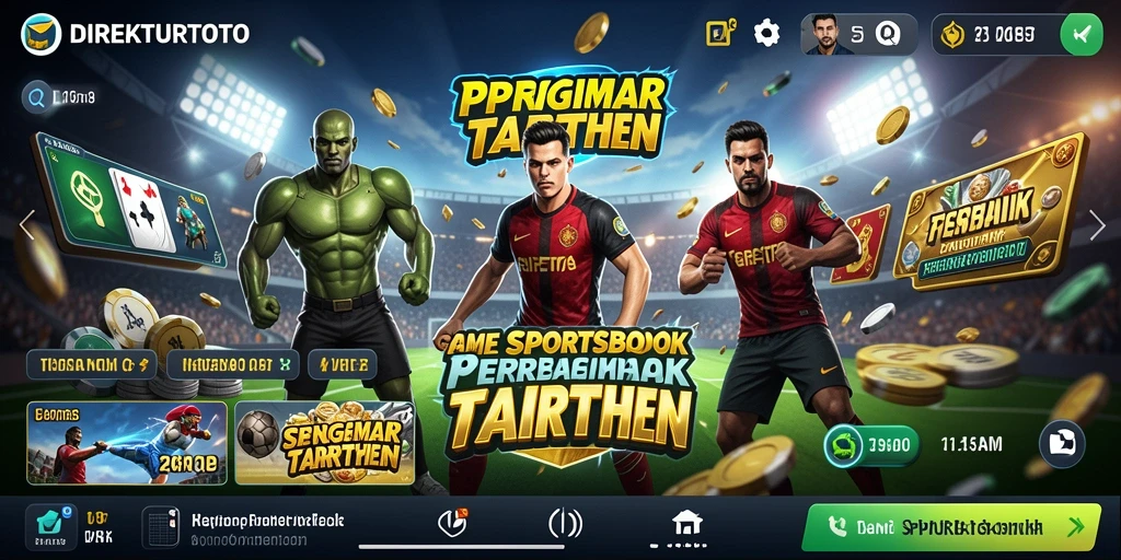 Tampilan gameplay menarik dari aplikasi Sportsbook DIREKTURTOTO.