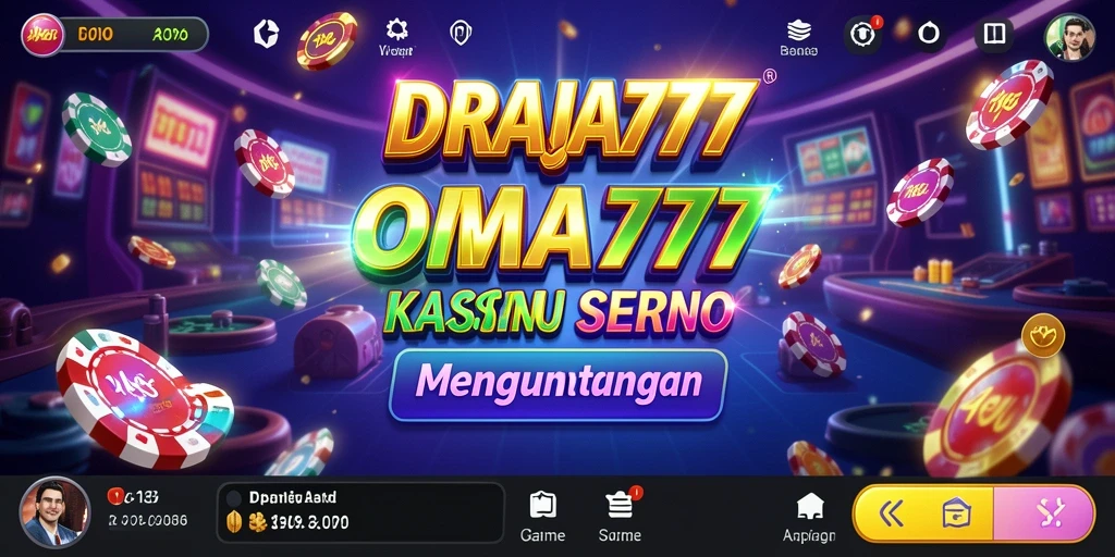 Screenshot DRAJA777 menampilkan antarmuka permainan Kasino yang menarik.