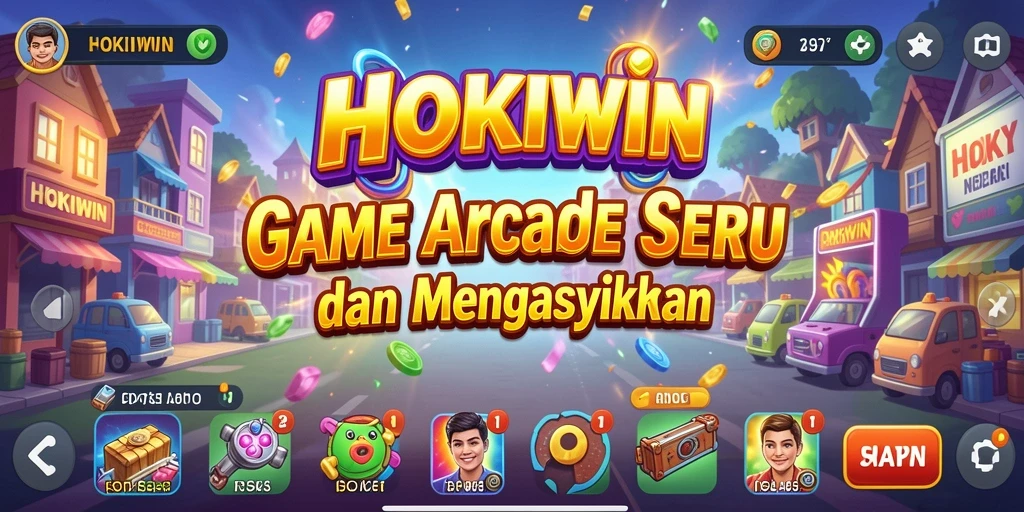 Gameplay HOKIWIN yang menantang dan seru, penuh warna.