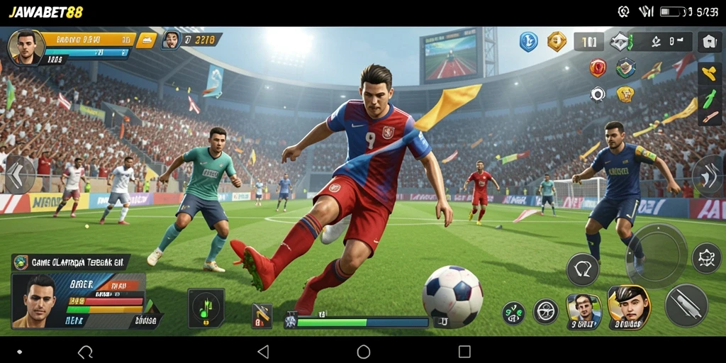Tampilan gameplay JAWABET88 yang seru dan dinamis.