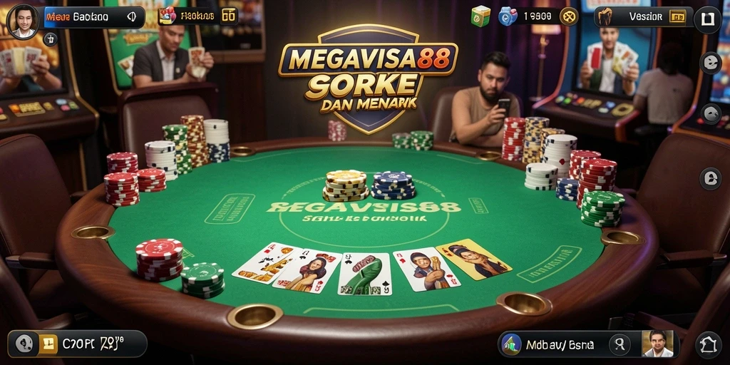 Tampilan gameplay poker yang menarik di MEGAVISA88.