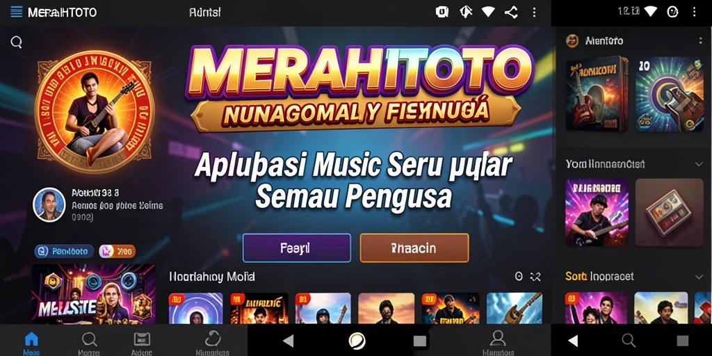 Tampilan gameplay menarik dari aplikasi musik MERAHTOTO.