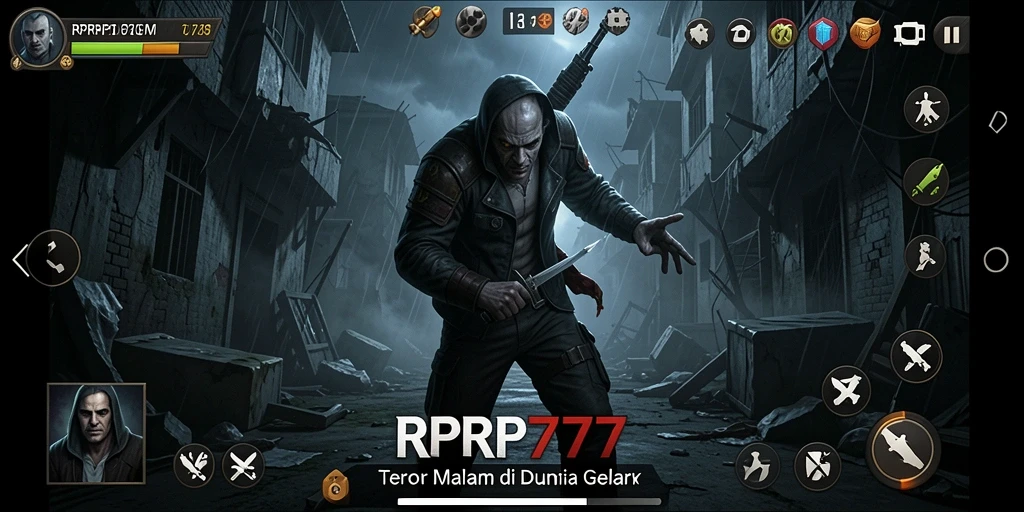Screenshot RPRP777 menampilkan suasana menakutkan dan gameplay yang mendebarkan.