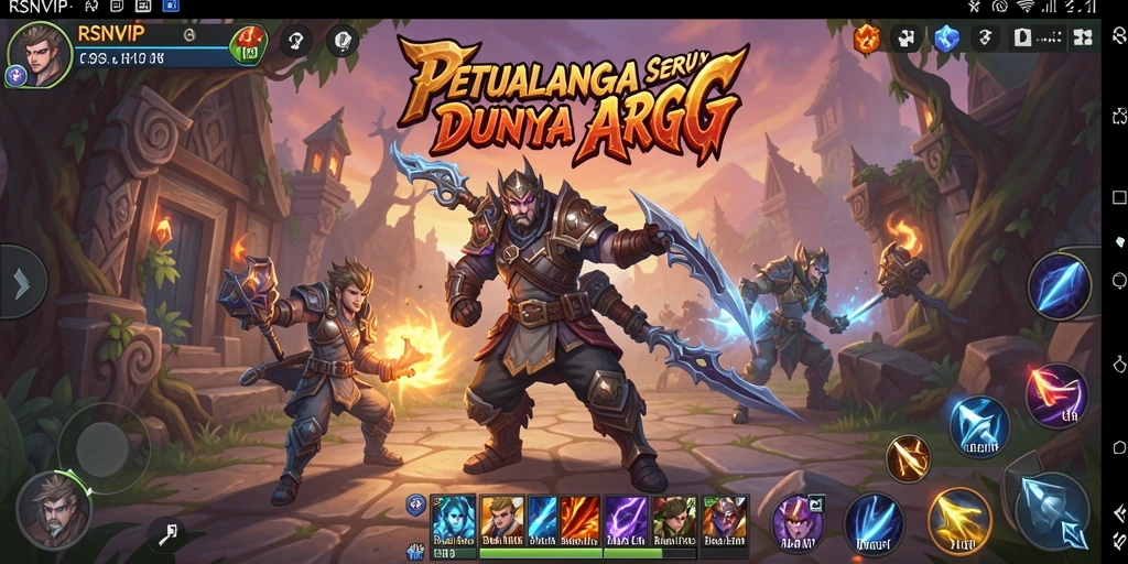 Screenshot gameplay RSNVIP menampilkan pertarungan epik dan grafik yang menawan.