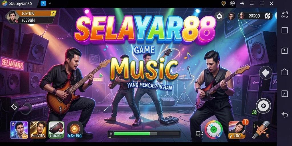 Tangkapan layar gameplay yang menunjukkan keseruan bermain musik.