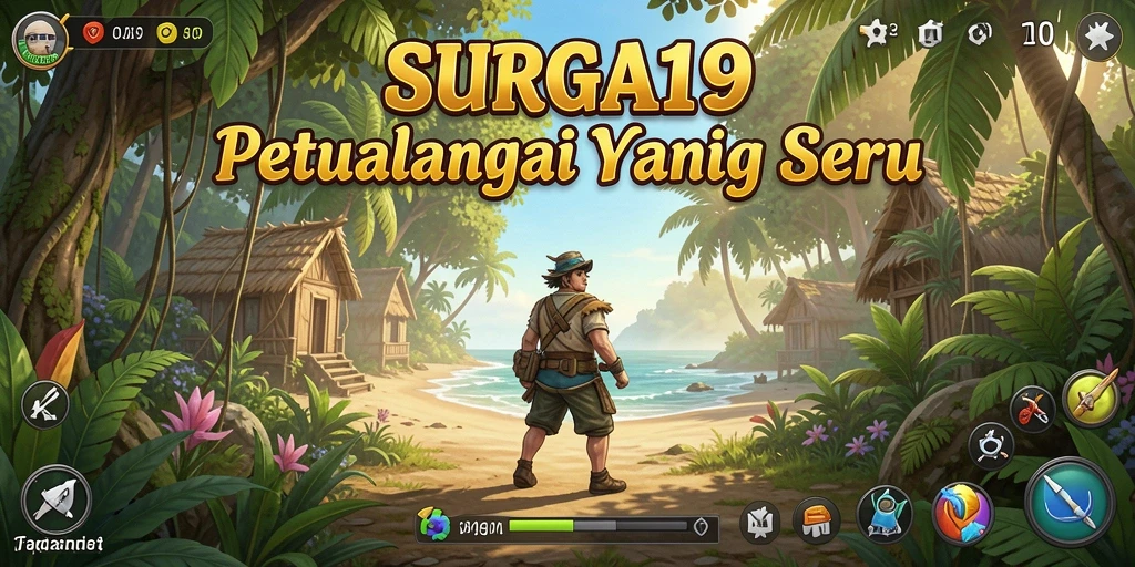 Screenshot dari gameplay SURGA19 yang penuh warna dan seru.