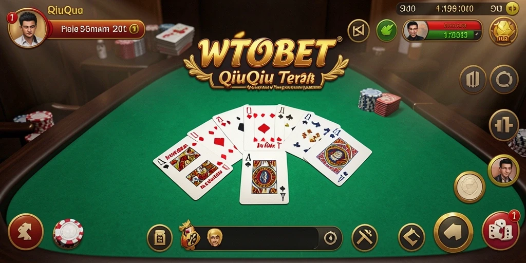 Gameplay seru QiuQiu di WTOBET dengan teman-teman.